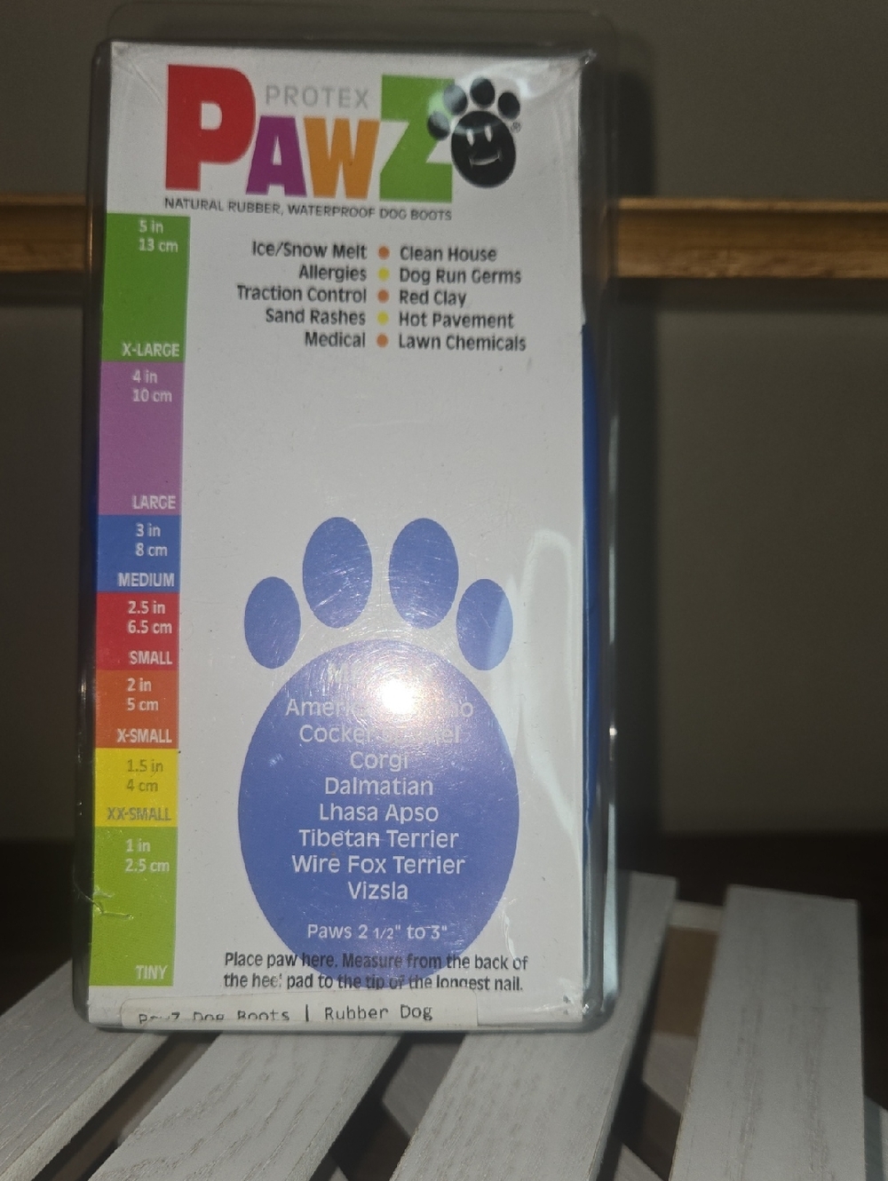Protex Pawz Waterproof Dog Boots - Blue Packaging